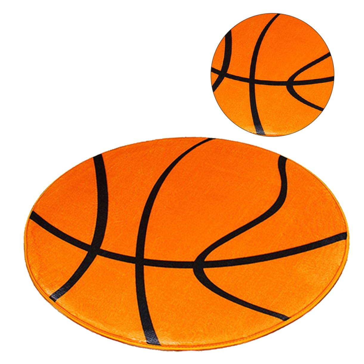 Tapis rond baseball antidérapant de 100cm pour chambre d'enfant