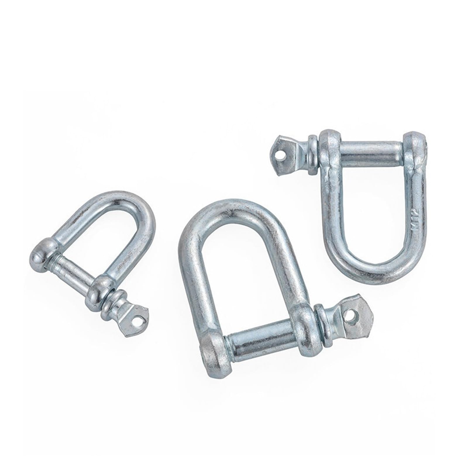 Grillete de anillo en D M6-M50, grilletes de elevación galvanizados de alta resistencia de acero al carbono for remolque, lona y amarre de barcos(M38/6.0t-1pc Galvanized)