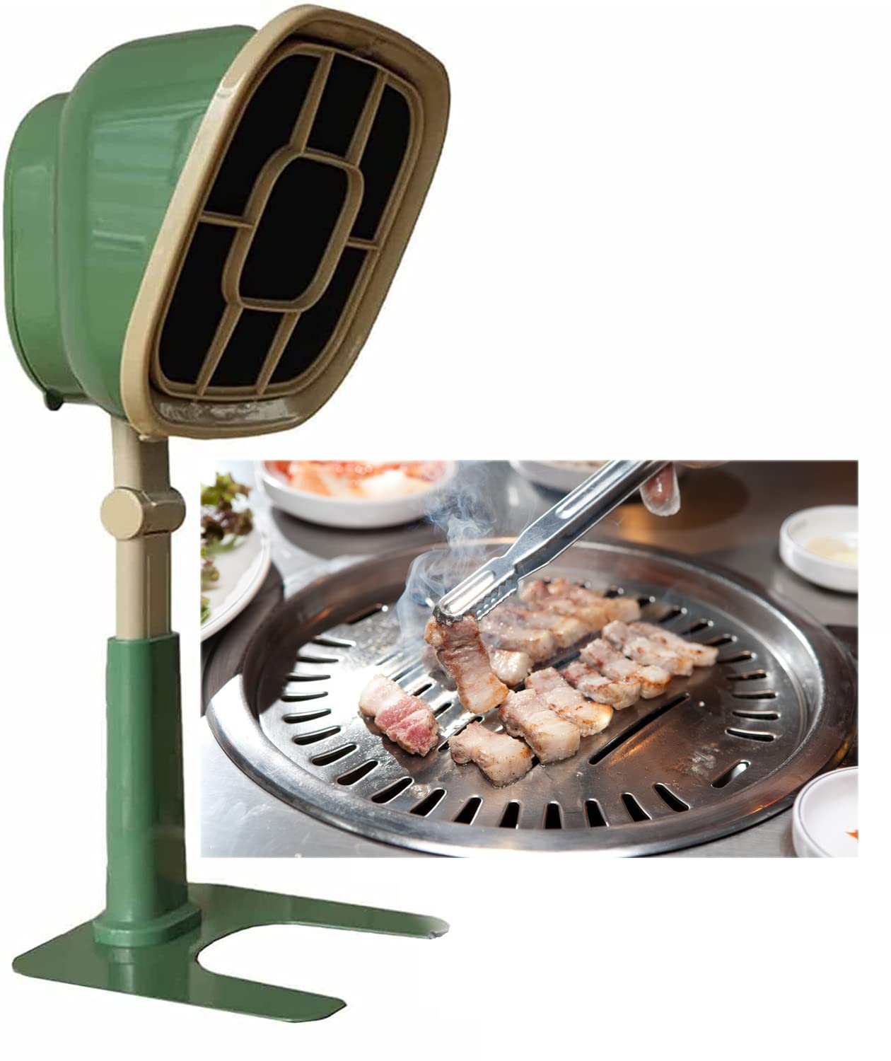 Campana extractora portátil, 3200 rpm, recargable por USB, ventilación de cocina, altura ajustable, lavable para el hogar, RV, cocina caliente