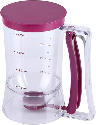 Miniatura 3 de Dispensador manual de masa de 30.4 fl oz para magdalenas, panqueques, waffle, taza de medición de cocina, herramienta para hornear