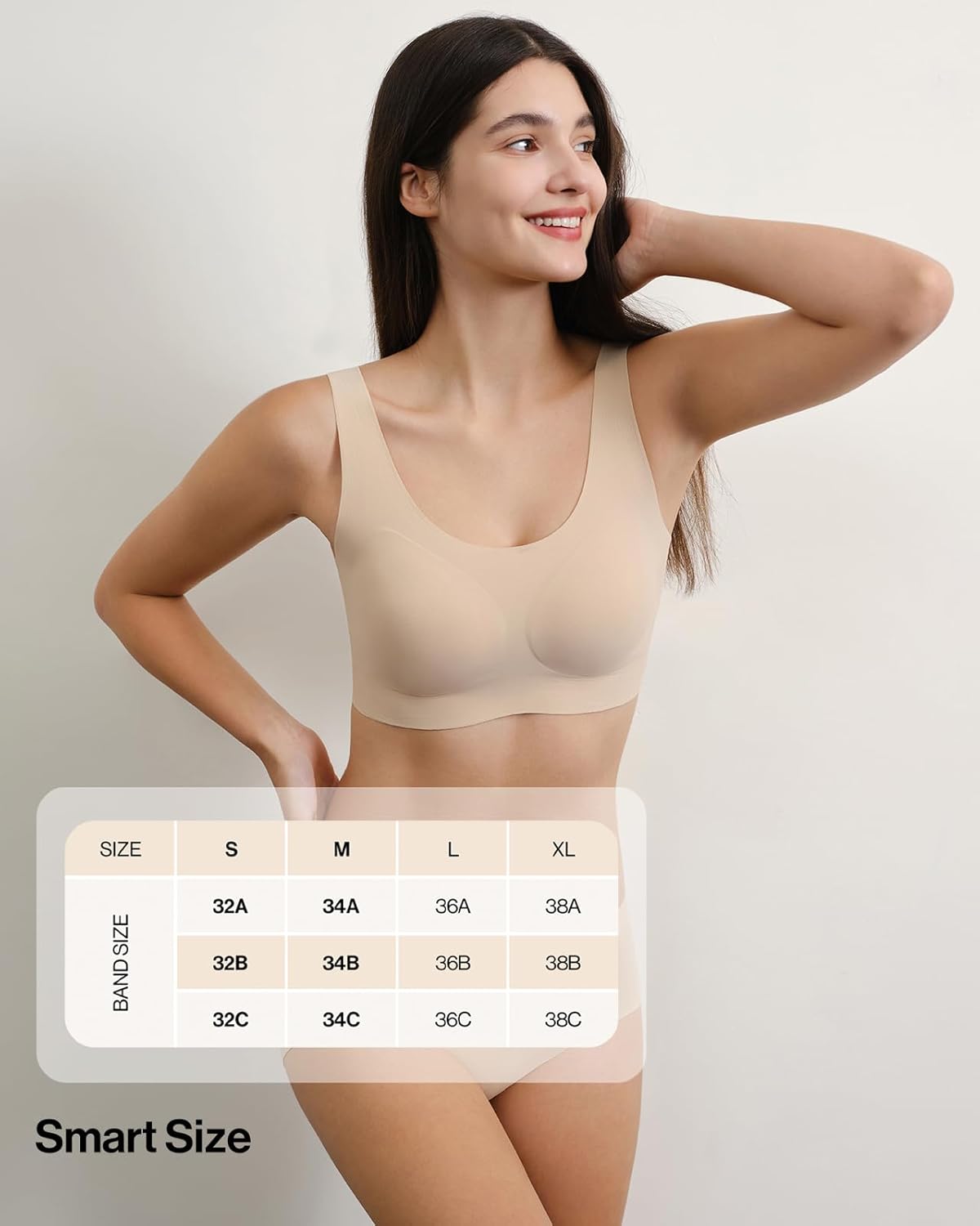 Ubras Seamless Bras for Women Smooth Comfortable Jelly Dot Wireless Bralette Full Coverage Pull On Breathable Bras - Image 6