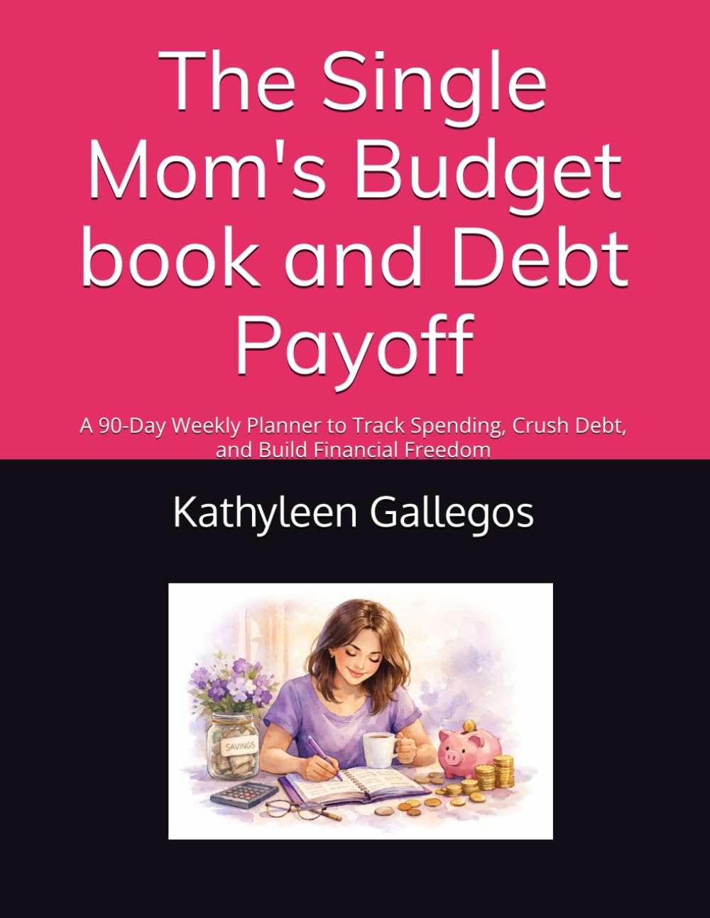 The Single Mom's Budget book and Debt Payoff: A 90-Day Weekly Planner to Track Spending, Crush Debt, and Build Financial Freedom