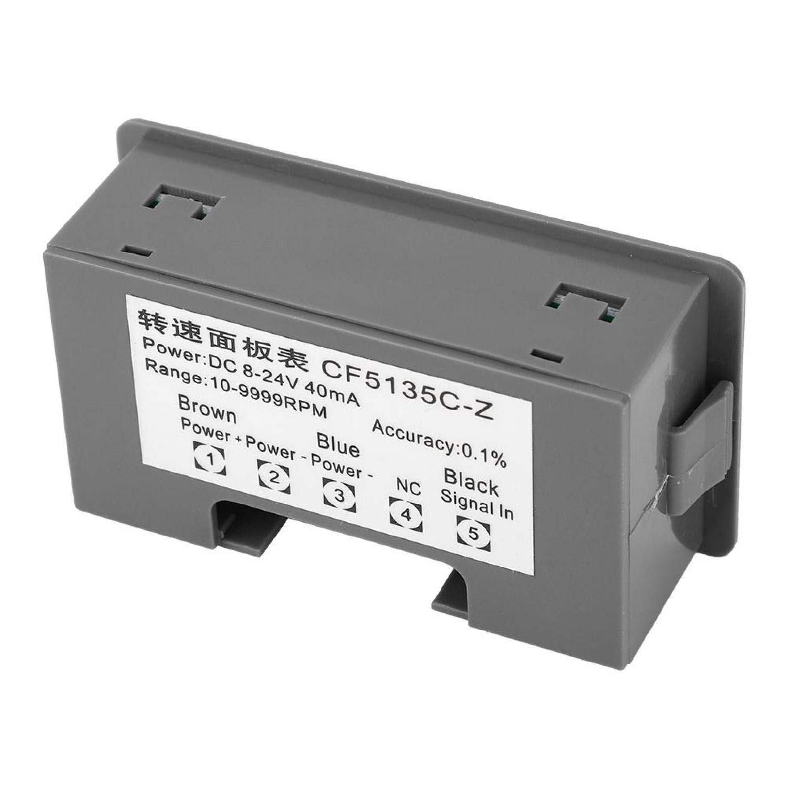 High Precision Motor Tachometer, Quick Response Motor LED Tacho, 8-24V for Rpm Speed Measurement for Revolution Speed Measurement(Digital display speedometer)