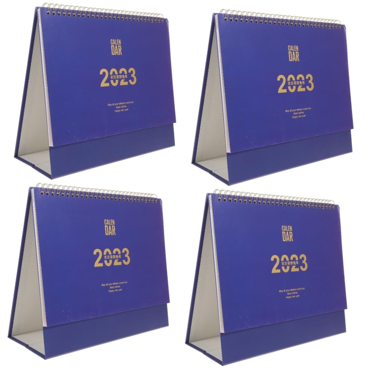 Lurrose 4stücke Dekorativer Tischkalender Für Büro Und Zuhause Stabiles Standdesign Für Einfache Planung Und Organisation Für Schreibtische Und Tägliche Nutzung