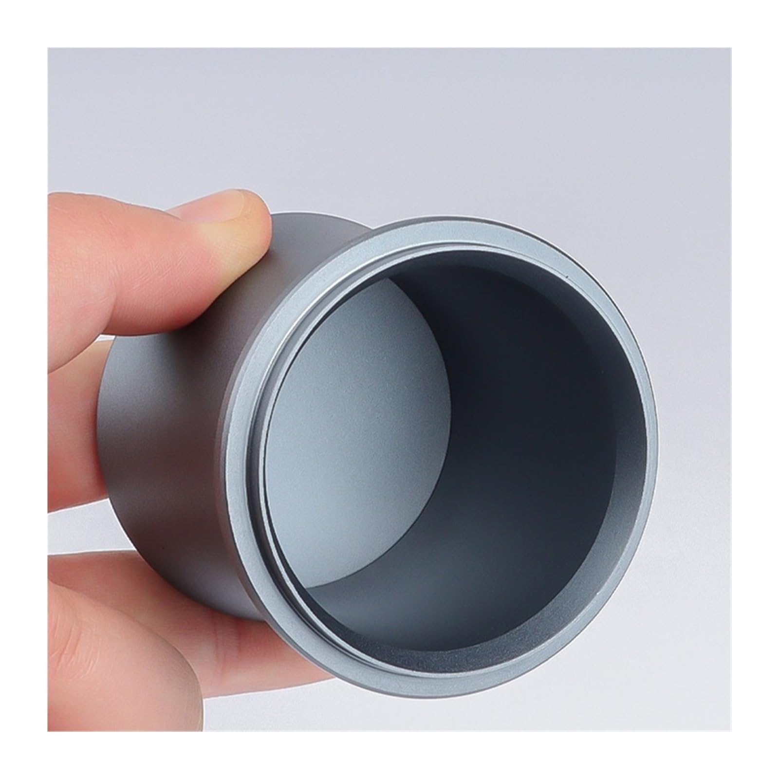 Taza Dosificadora De Café Resistente For Máquina De Café Expreso, Herramienta De Medición De Polvo Con Molinillo De Aleación De Aluminio De 58/53 / 54 / 51mm For Baristas De Cafetería(Silver-58mm)