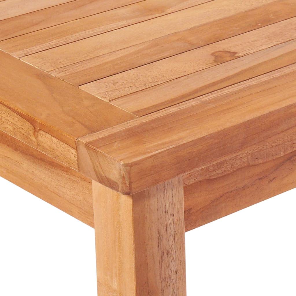 Juego de muebles de jardín de madera de teca maciza con propiedades repelentes al agua y tablero de mesa estable, juego de muebles de jardín para exteriores