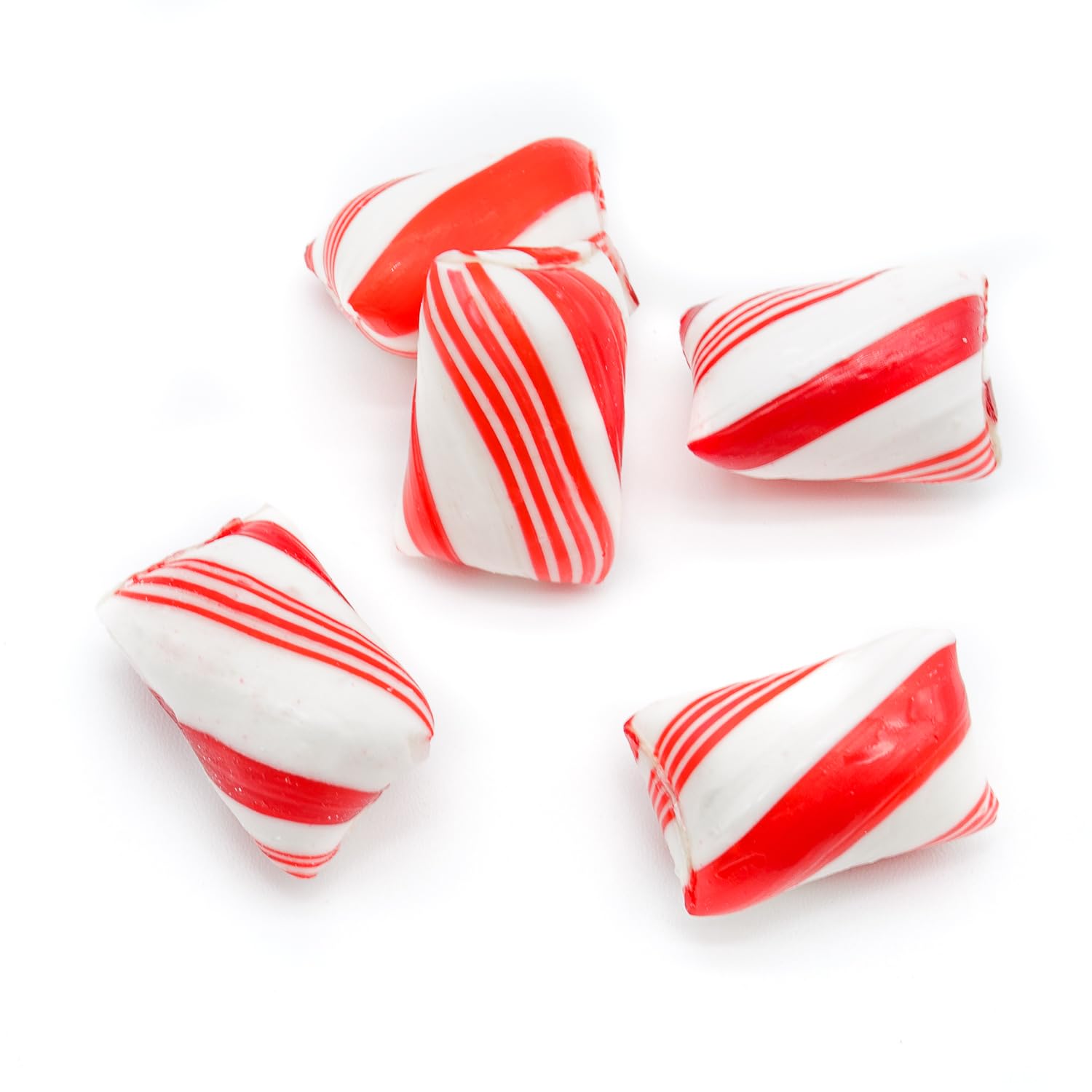 Peppermint Candy Bulk 4 lb – Red and White Mints Twists, Individually Wrapped, Natural, Gluten Free, Vegan Friendly