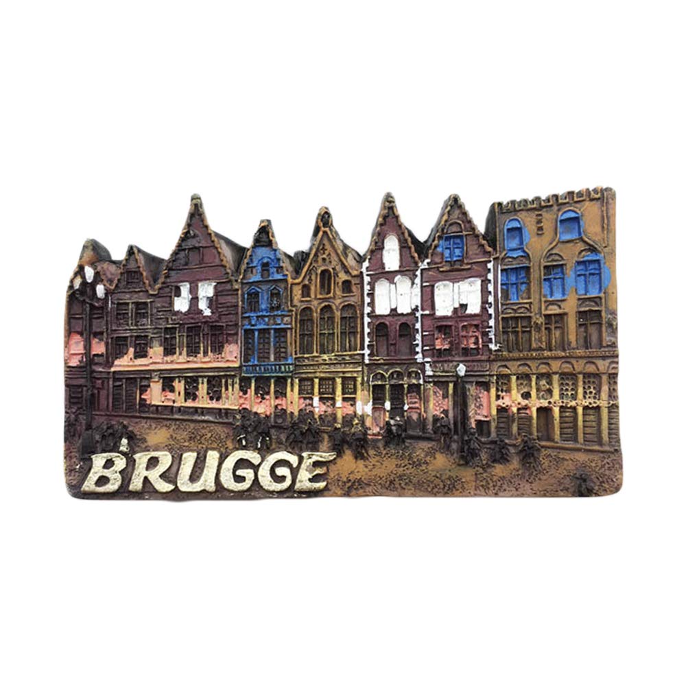 Wedarego Belgium Brugge Bruges 3D Refrigerator Magnet Tourist Souvenirs Resin Magnetic Stickers Fridge Magnet Home & Kitchen Decoration From China
