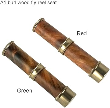 Amazon Z Riverrunsクラシックデザインnature安定burl Woodフライロッドリールシートa Light Weight Downロックnickleシルバー仕上げfresh Water Riverruns フライリール