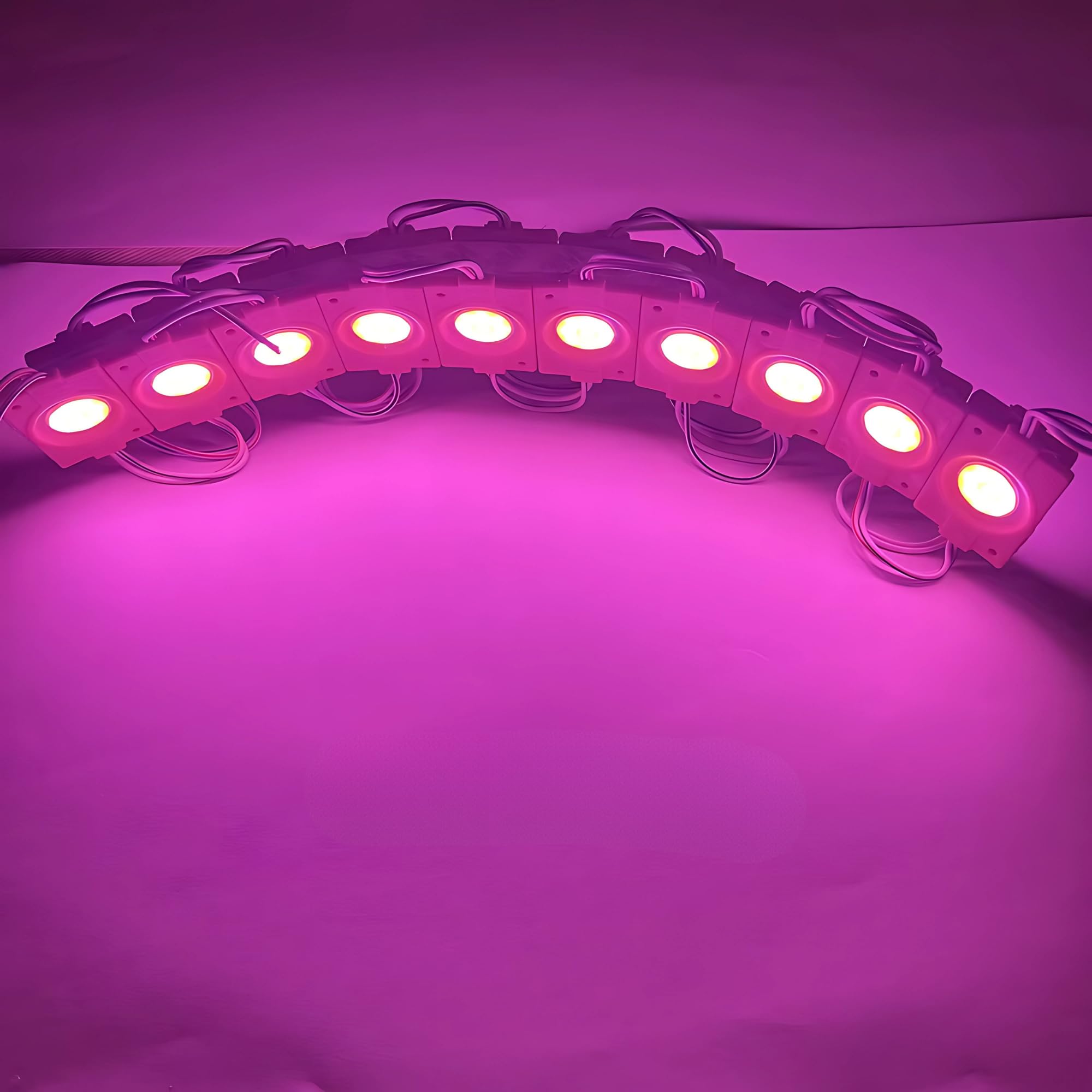 AHORA DECOR – 20 Pieces 12V DC 2.4W Coin LED Light Module – Waterproof & Energy-Efficient LED Bulb for Home, Temple, Car, Bike, DIY Projects & Signboards (Pink) - Image 5 thumbnail