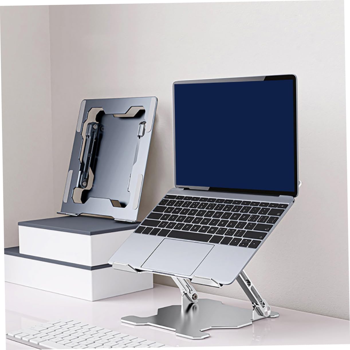 Ciieeo Soporte Plegable para Tableta Soporte De Aleación para Portátil Soporte Ajustable para Computadora Portátil Soporte para Laptop Aleación De Aluminio Rejilla De Refrigeración