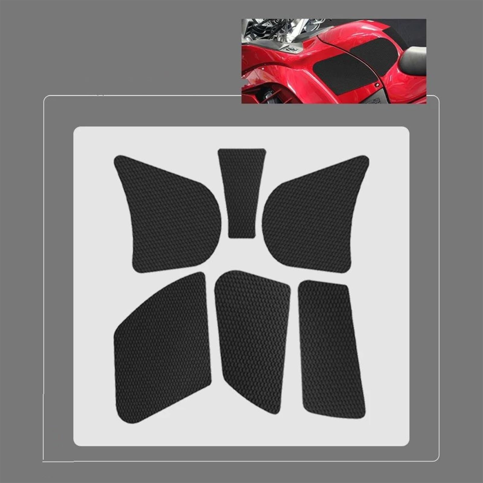 Moto Adesivo in Gomma Side Grip Pad Antiscivolo Protezione del Serbatoio del Carburante Decalcomania per Kawasaki GTR1400 Concours 14 2010-2022 Protezione del Cuscinetto del Serbatoio
