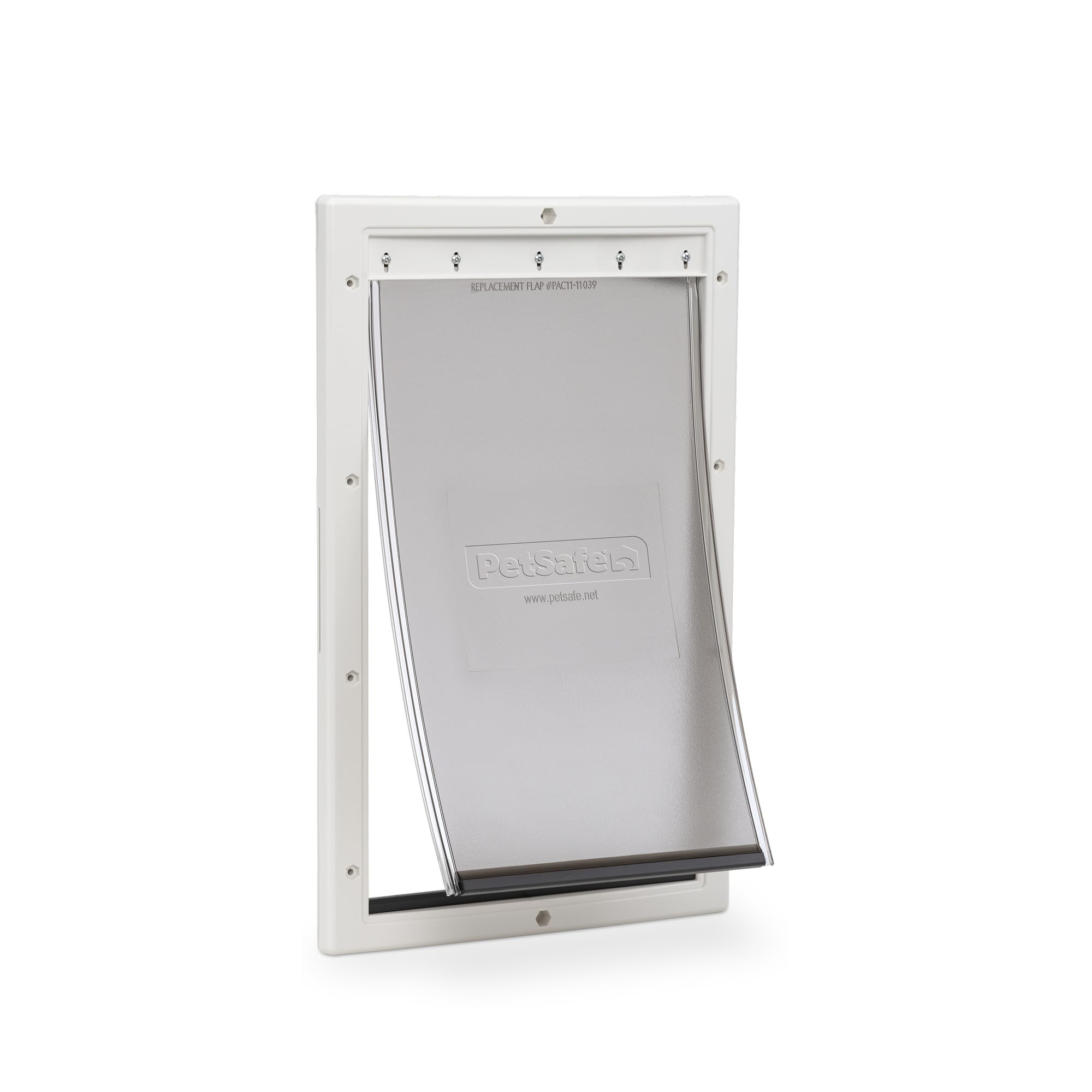 PetSafe Plastic Pet Door - Easy Install for Wood, PVC Metal & Paneled Doors - Rust-Free Plastic Frame - Flap Dimensions 10 1/4" W x 16 1/4" H - for Large Dogs Weighing Up to 100 lb