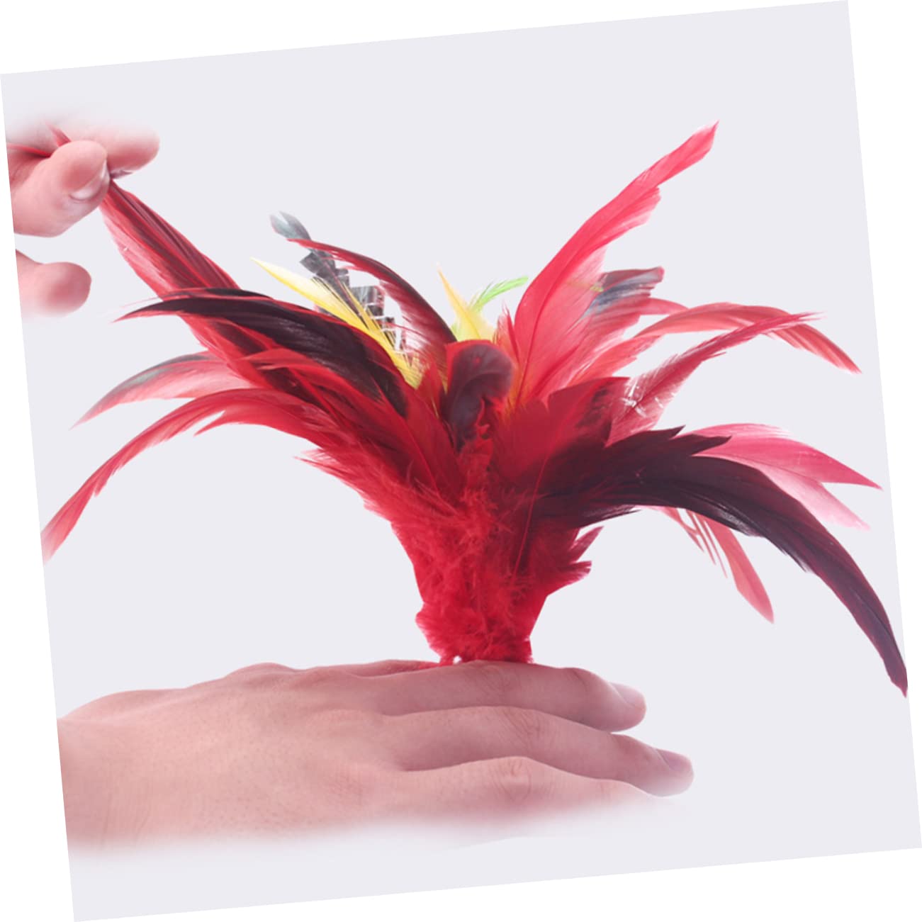 ifundom 2Pcs Hand Made Chinese Jianzi Shuttlecocks Chicken Kick for Fun Foot Exercise for Outdoor Games and Family Gatherings