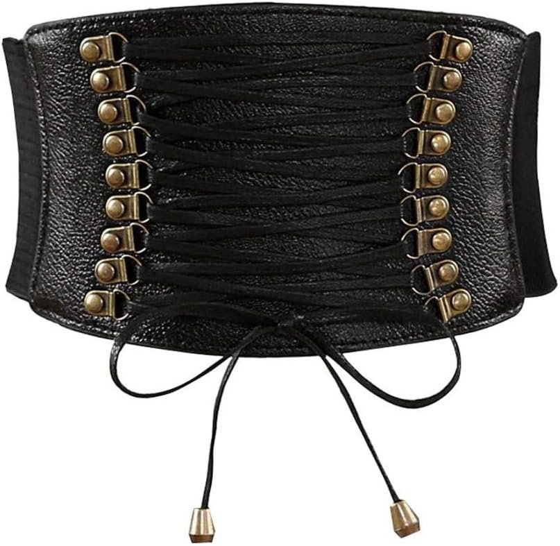 Womens PU Leather Belt High Waist Cincher Belt Corsets for Waist Training Wide Belt