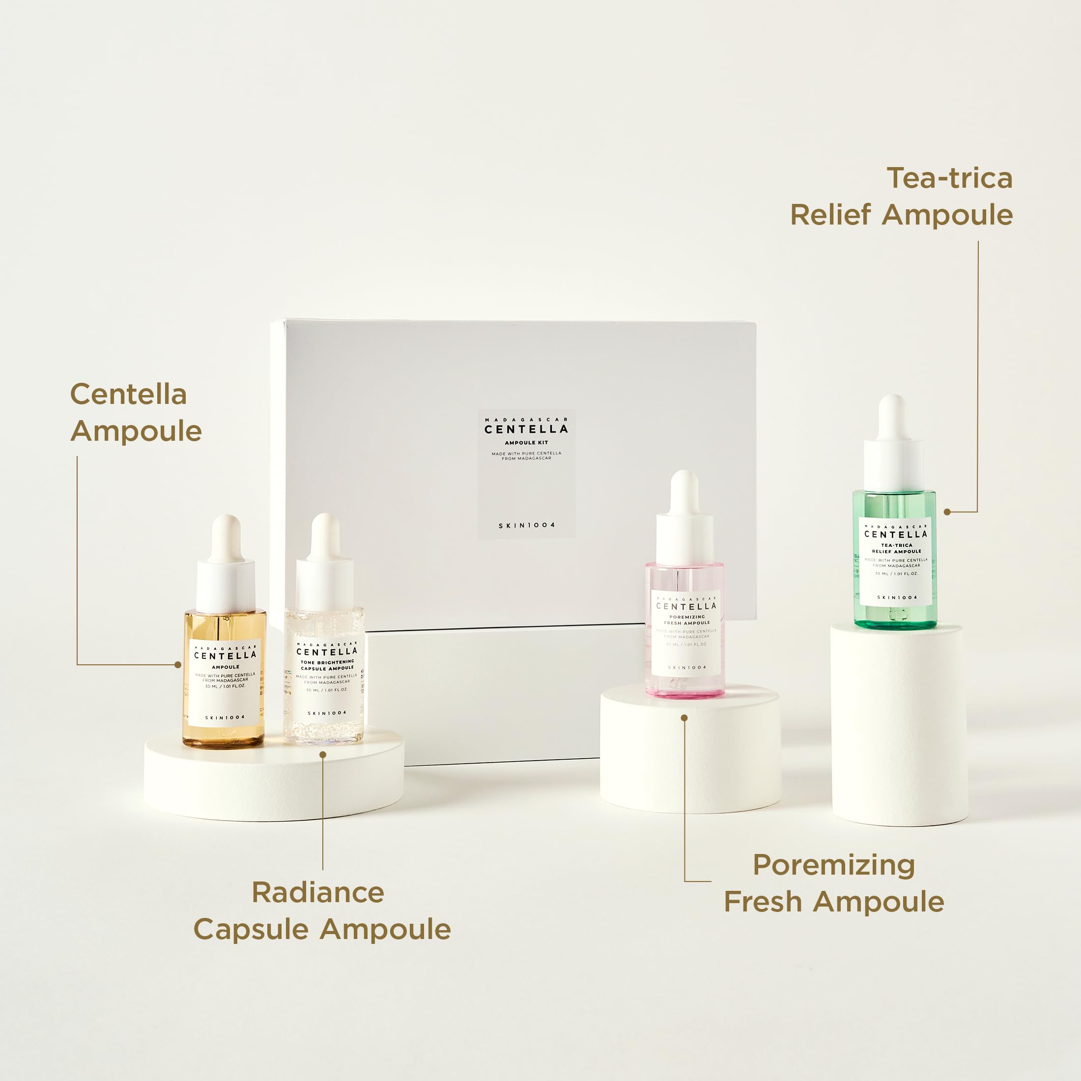 SKIN1004 Madagascar Centella Ampoule Kit (4 pezzi)