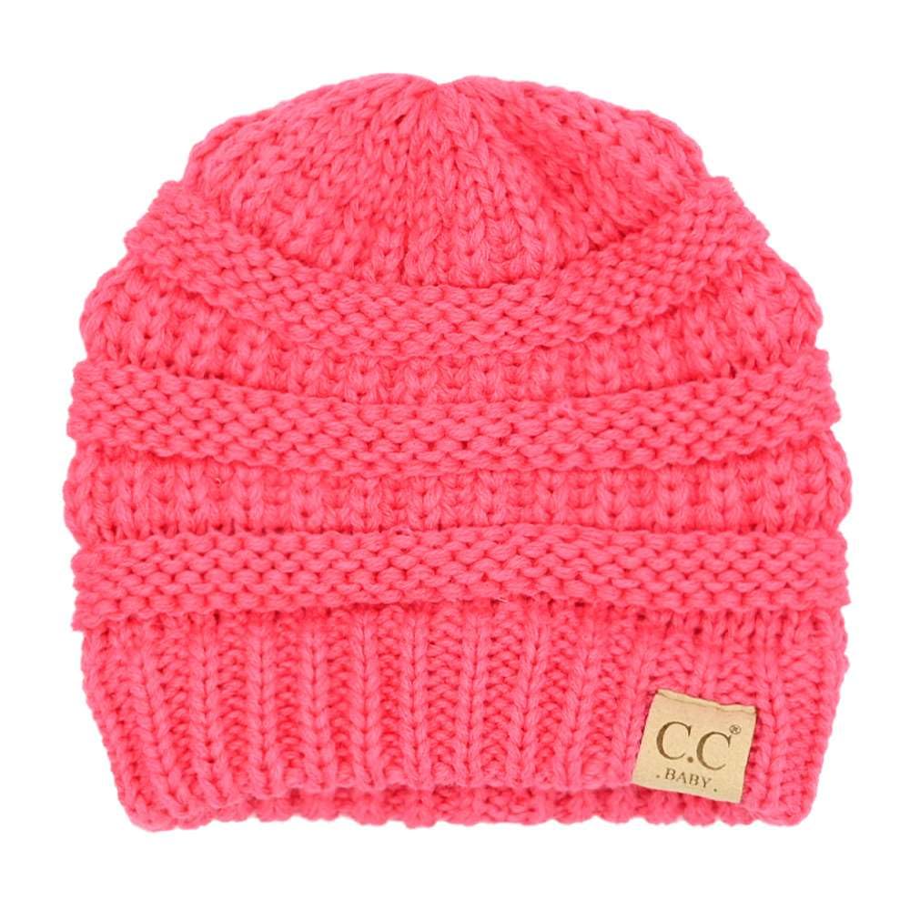 C.CBabies' Winter Knit Plain Cuff Skull Cap Beanie Hat