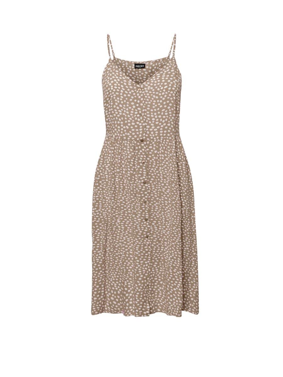 Name It Noos Bc Women's Pctala Slip Dress, Indian Tan/AOP: Leo, XS