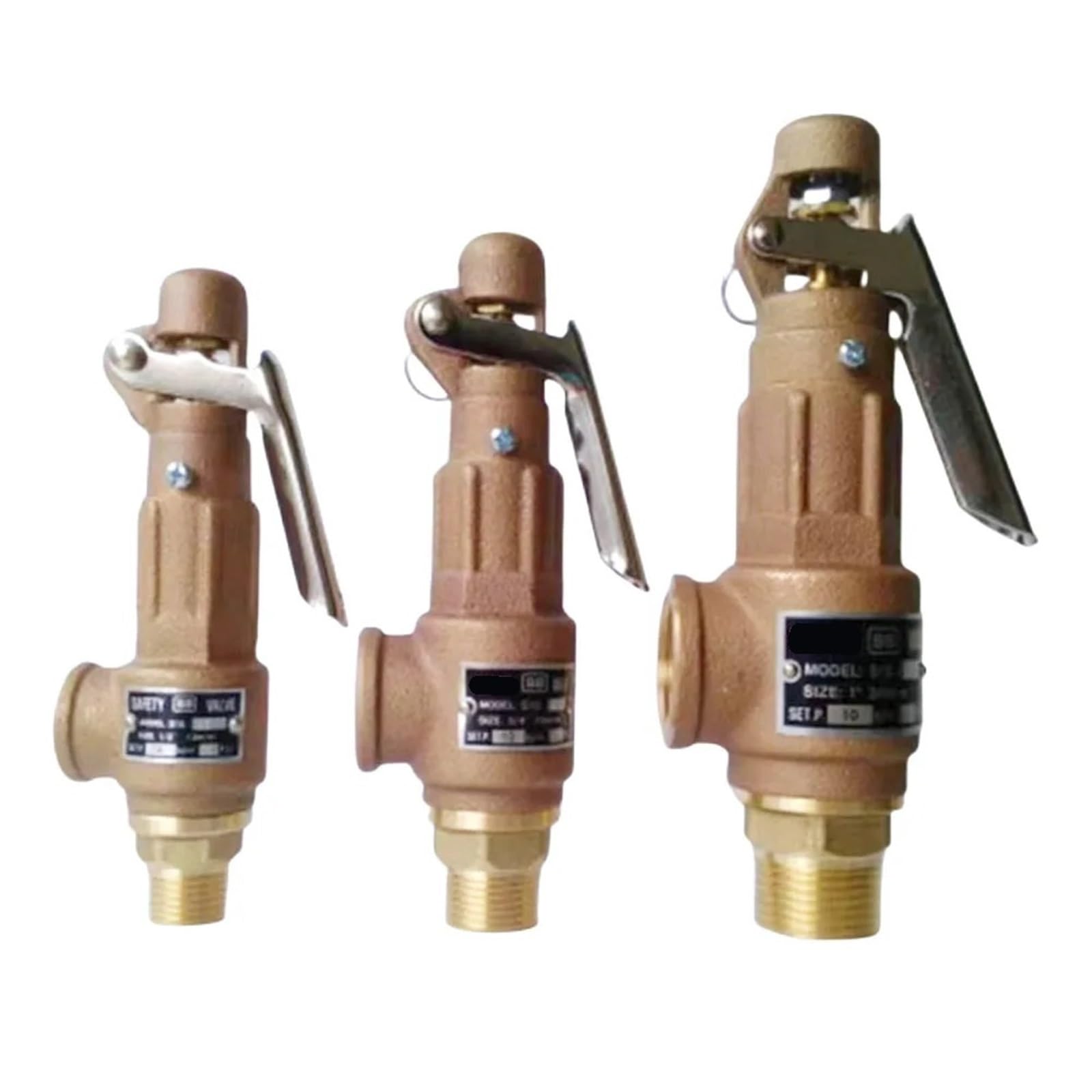 VSPPJYFG Brass Safety Valve with Handle for Pressure Tank Spring Type Temperature & Pressure Relief safty valves for Boiler S10L