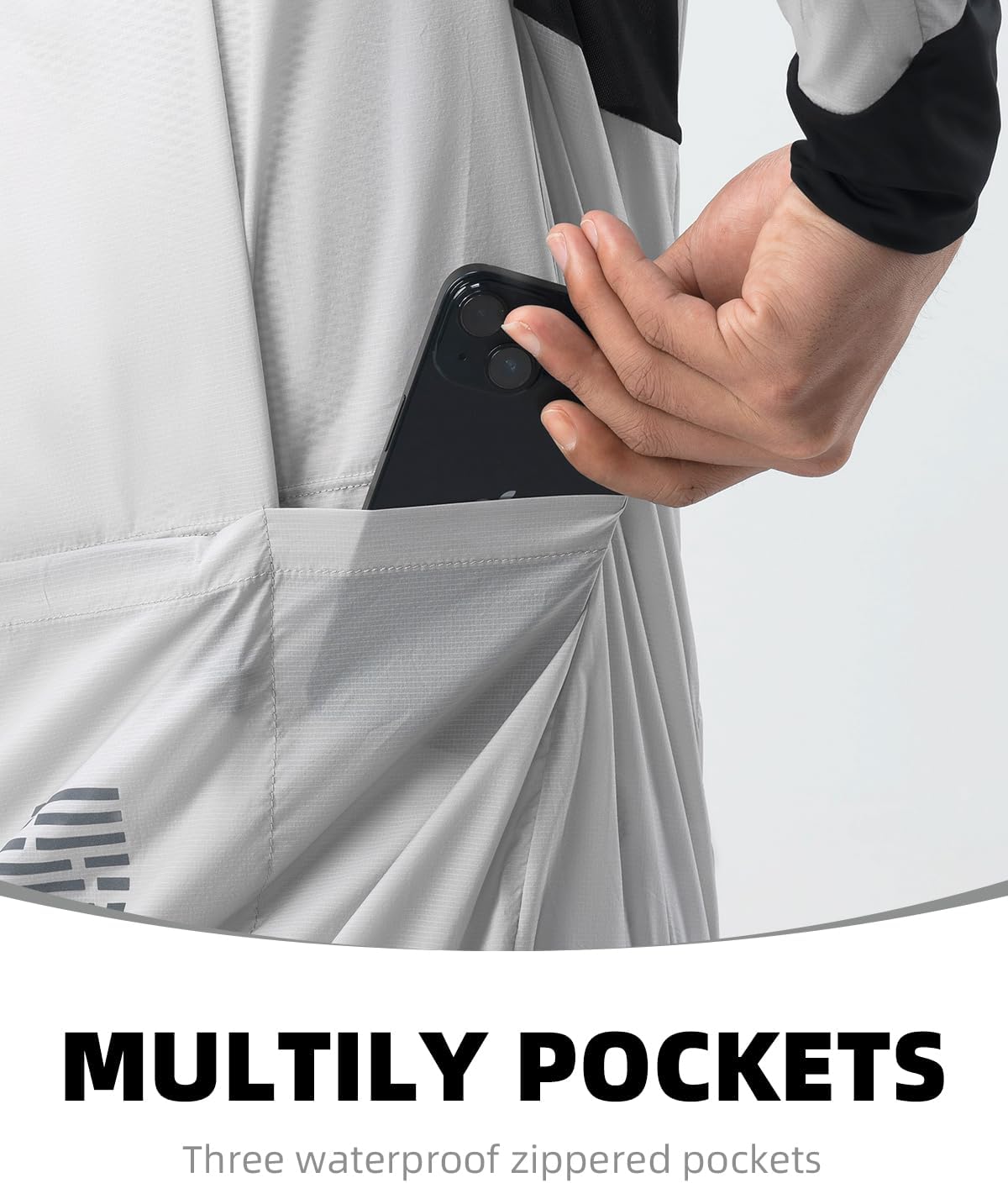 ROCKBROS Windbreaker for Women and Men - Lightweight Reflective Running and Cycling Jacket - Image 4