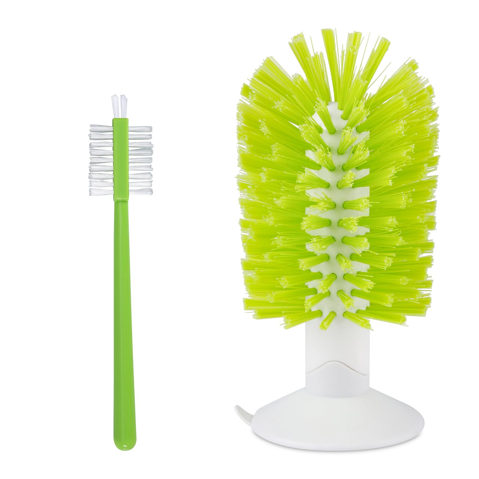 2pcs Turtle Shell Cleaning Brush, Turtle Scrub Brush with Suction Cup Tortoise Scratcher Supplies Exfoliate Scratcher for Tortoise Aquarium Tank Accessories (Green)