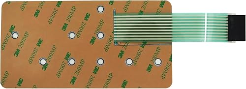Miniatura 3 de 42001-0055 Membrana de 8 botones 77707-0004 Calentador de piscina compatible con Sta-Rite MAX-E-Therm SR200NA, SR200LP, SR200HD, 460767, 460768,