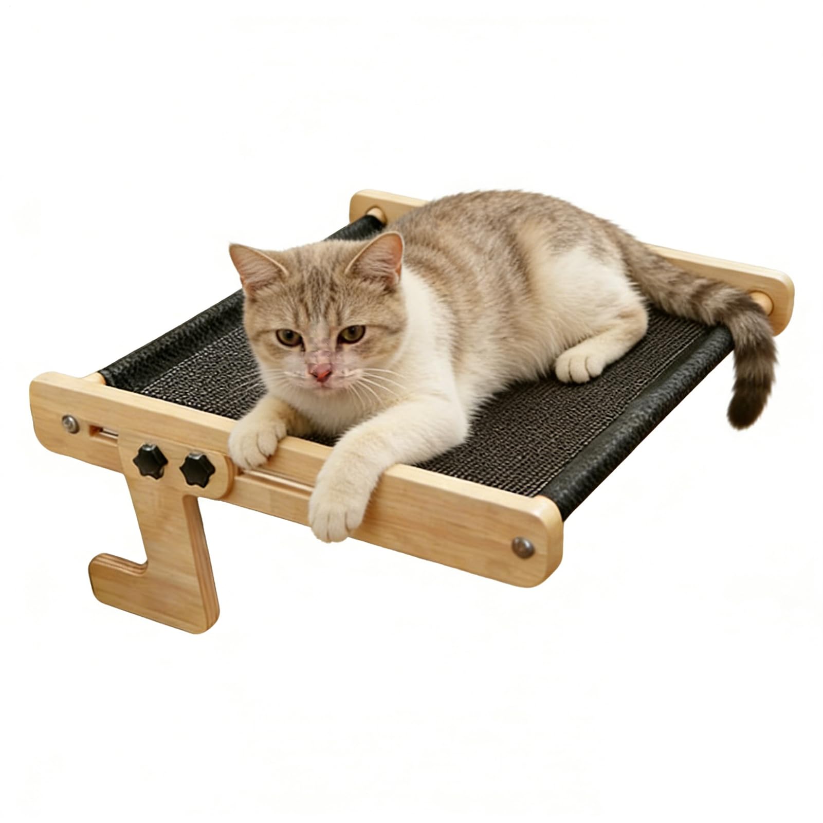 Cama de Ventana para Gatos,Hamaca Flotante de Madera para Dormir de Mascotas | Percha Flotante para Gatos - para hogar, casa de Campo, salón, Dormitorio, balcón, Estudio, mesita de Noche,