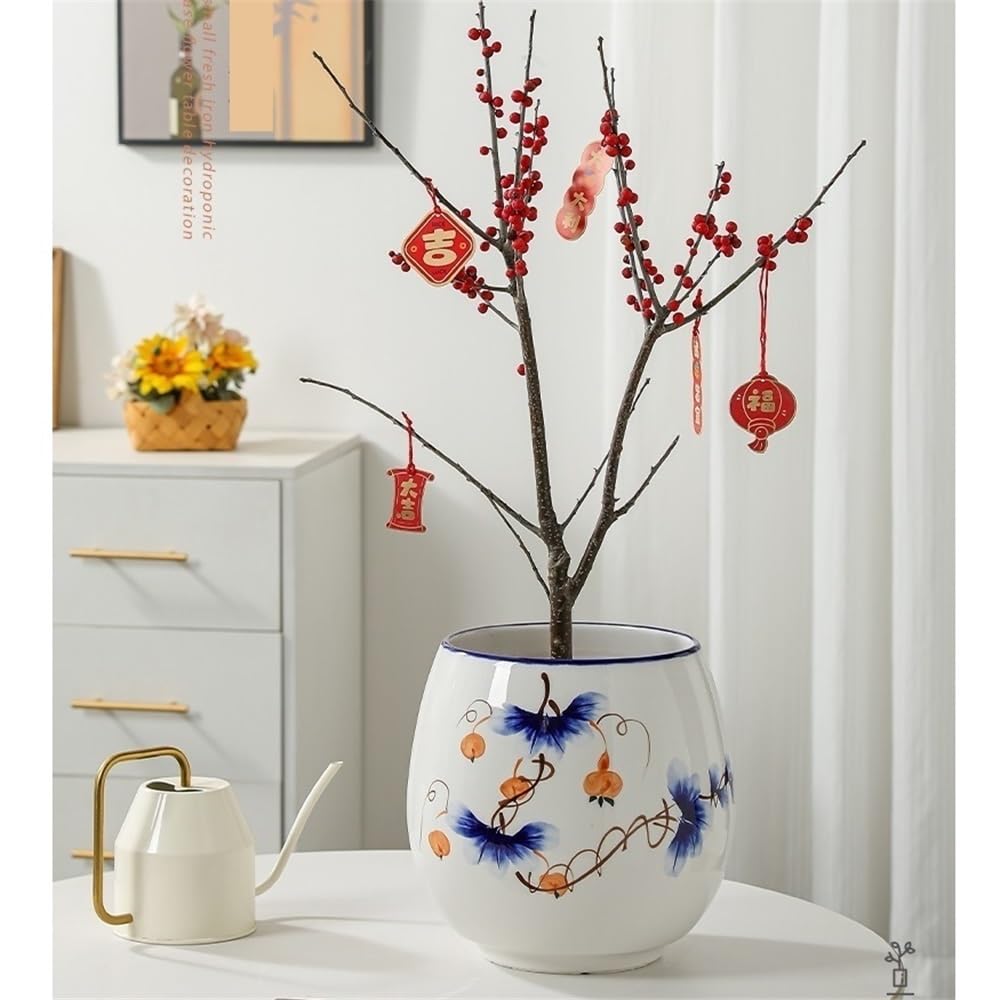 doniczka Doniczka do salonu z otworem drenażowym użytku wewnątrz i na zewnątrz, ceramiczna doniczka