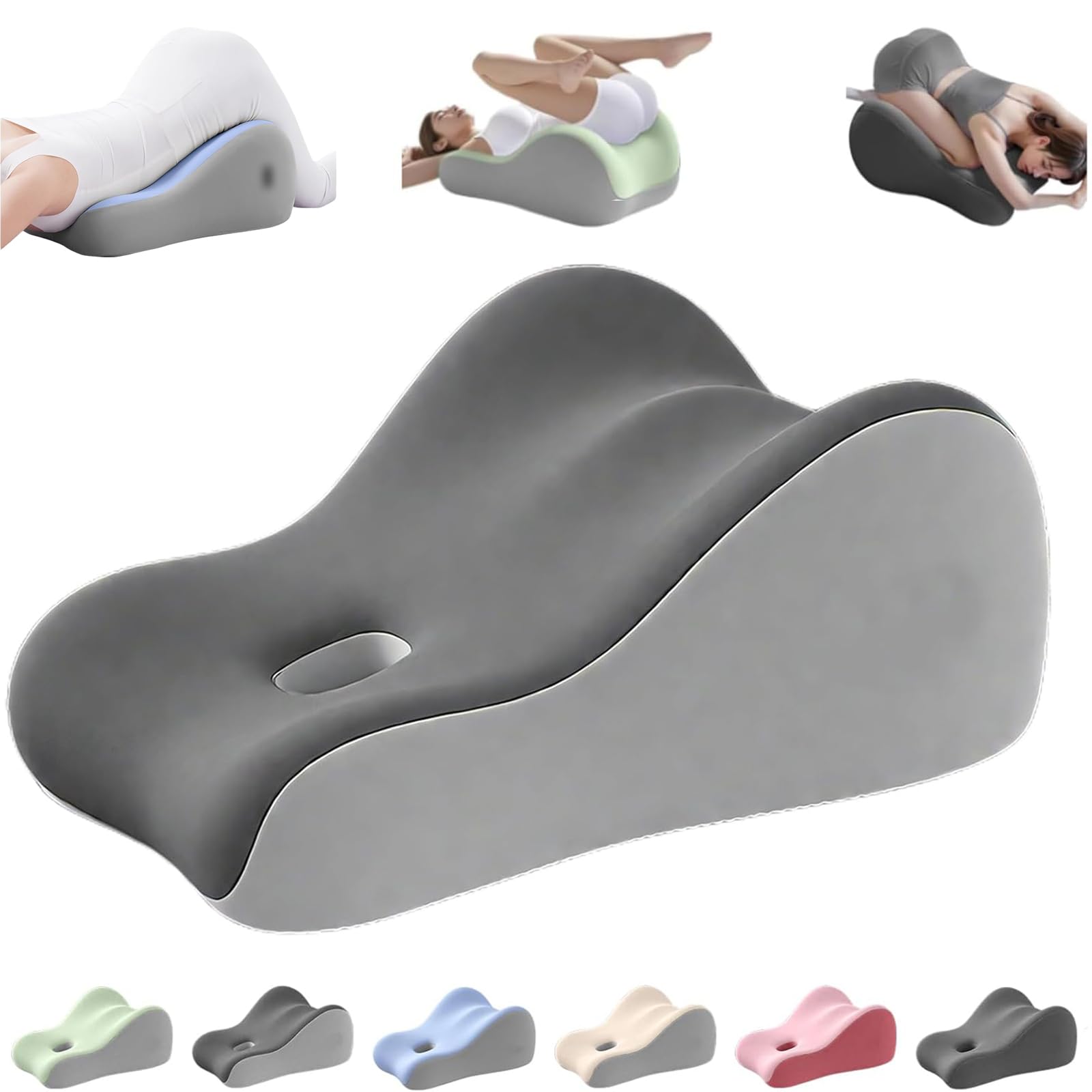 Butt Cushion for Couples,Pillowcase Wedge Pillow Memory Foam,Provides Intimate Support,Fast Rebound After Impact,Suitable for Home Use,Neck Waist Relief Ideal for Sitting and Lying-A