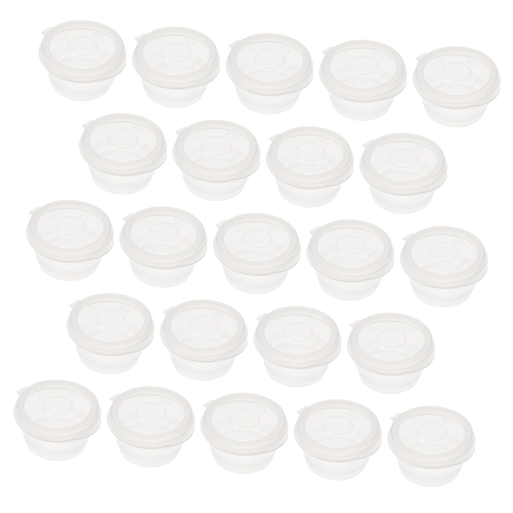 Unomor 100Pcs Boxes Sauce Containers Takeaway Boxes with Lids for Sandwich Salad and Condiment Storage Leakproof Portable for Picnics and Travel