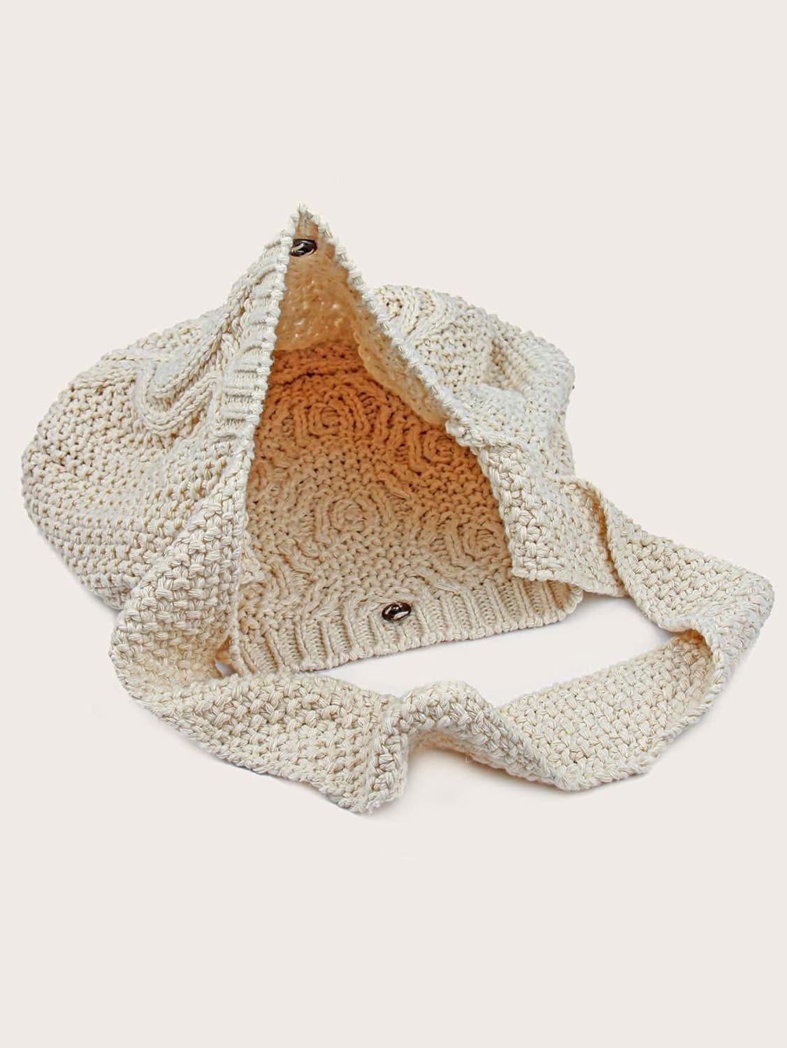 Verdusa Women's Crochet Shoulder HandBags Hobo Knitted Tote Bag Shopping Bags - Image 5