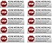 10 x Keine Werbung Aufkleber - Schild – Folie - Sticker (Stop Bitte Keine Kostenlose Zeitung, Flyer, Handzettel, Wurfsendungen, Wochenblätter, Werbung) für den Briefkasten - 10 Stück