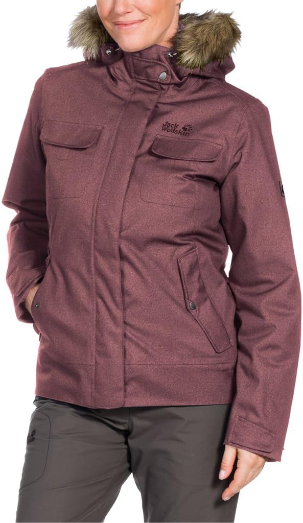 Jack Wolfskin Women's Cypress Mountain Jacket, Large, Dusty Mauve
