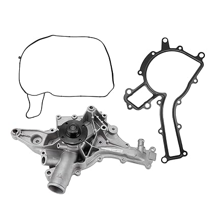 Car Water Pump, 1122001401 One Piece Bearing Assy Precise Balanced Impeller Aluminium Alloy Forged Shell Replacement for Benz C240 for Repair