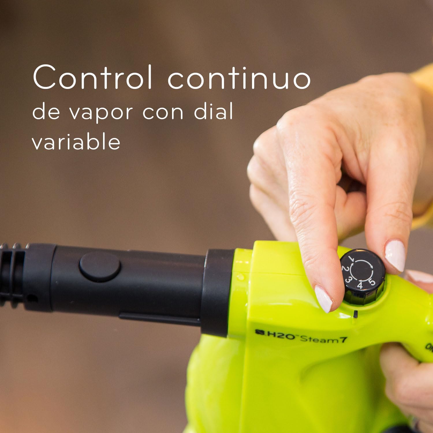 H2O XCL Limpiador a vapor de mano: sistema multifuncional y versátil para suelos, alfombras, ventanas, tapizados, cocinas y baños