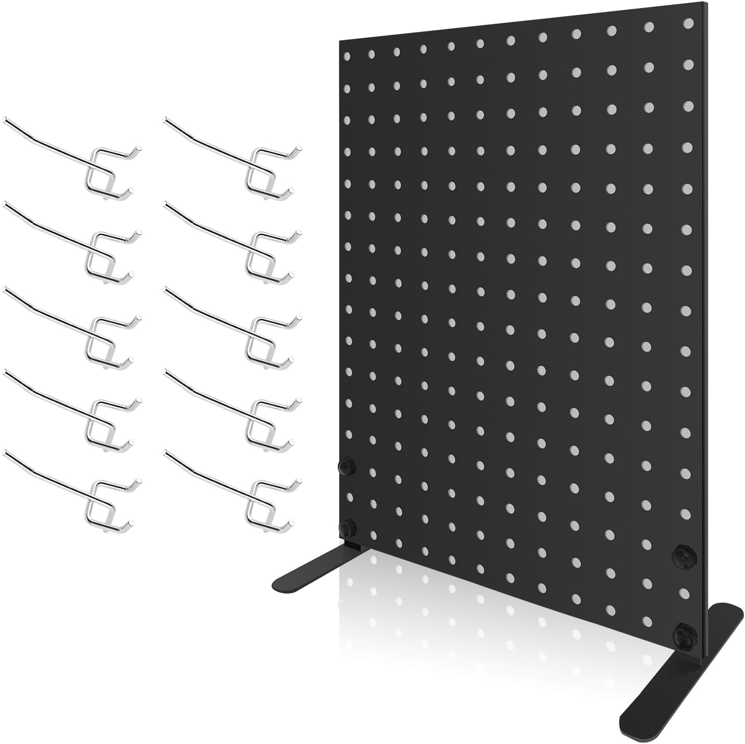 Invariably display stand,Metal Pegboard Display Stand with 10 Peg Hooks - Ideal for Retail Craft Shows, Fairs, and Boutiques,Stores, Display Stands for Boutique, Vendors & Events