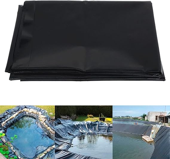 Your's Bath Pond Liners 3m x 3m Heavy Duty Fish Pond Bed Liner Foldable Waterproof Garden Pool