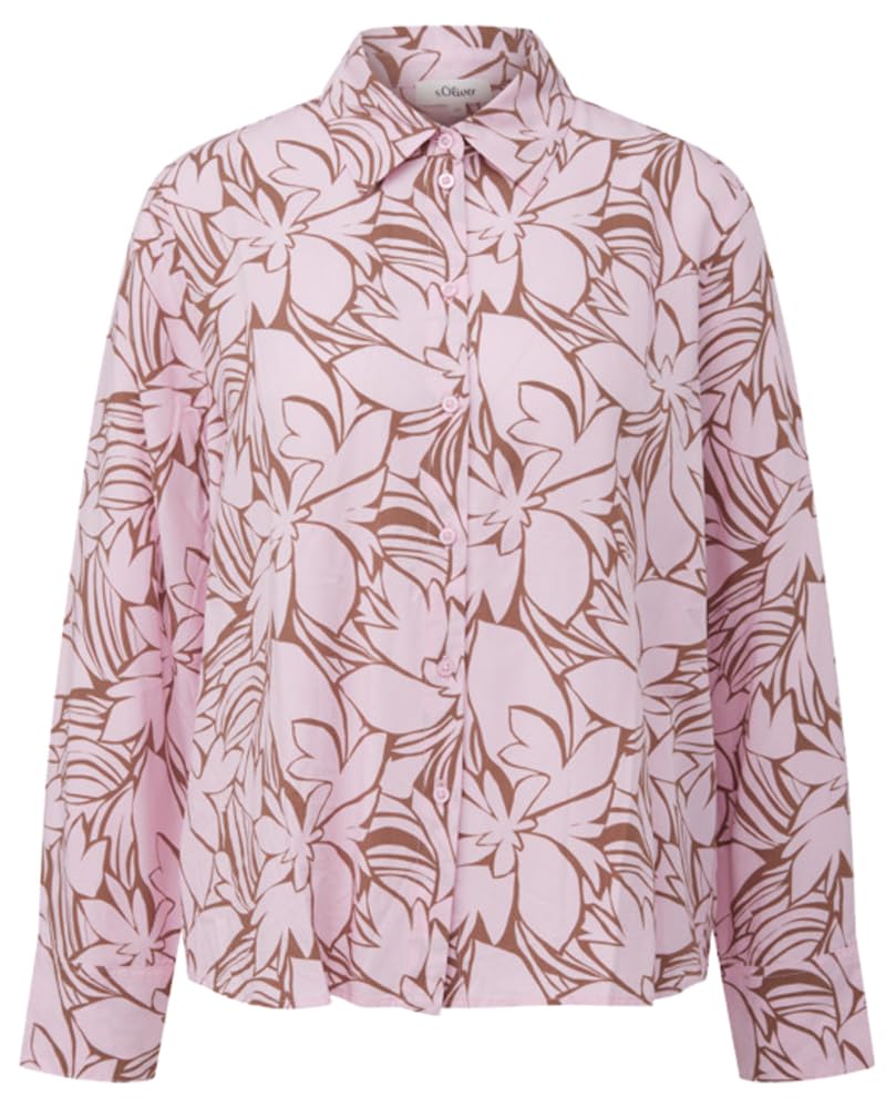 s.Oliver Fließende Bluse mit floralem Muster