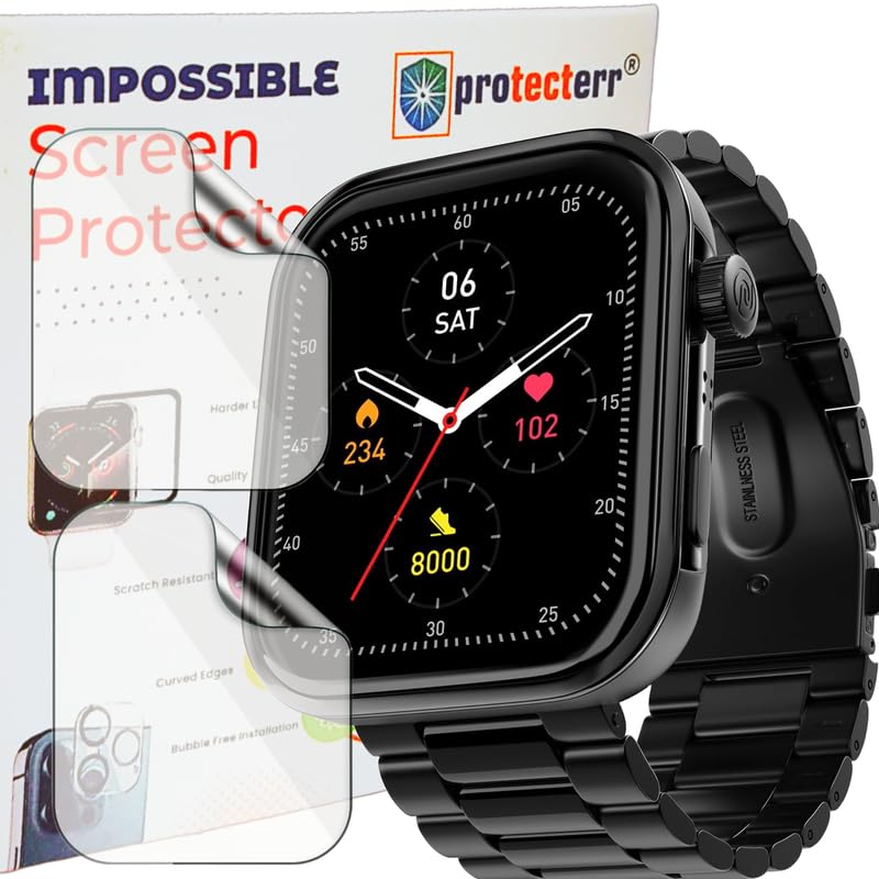 Image of 2-Pack| Screen Protector /Guard for Noise ColorFit Pro 5 Max 1.96 inch Smartwatch -Not A Tempered Glass