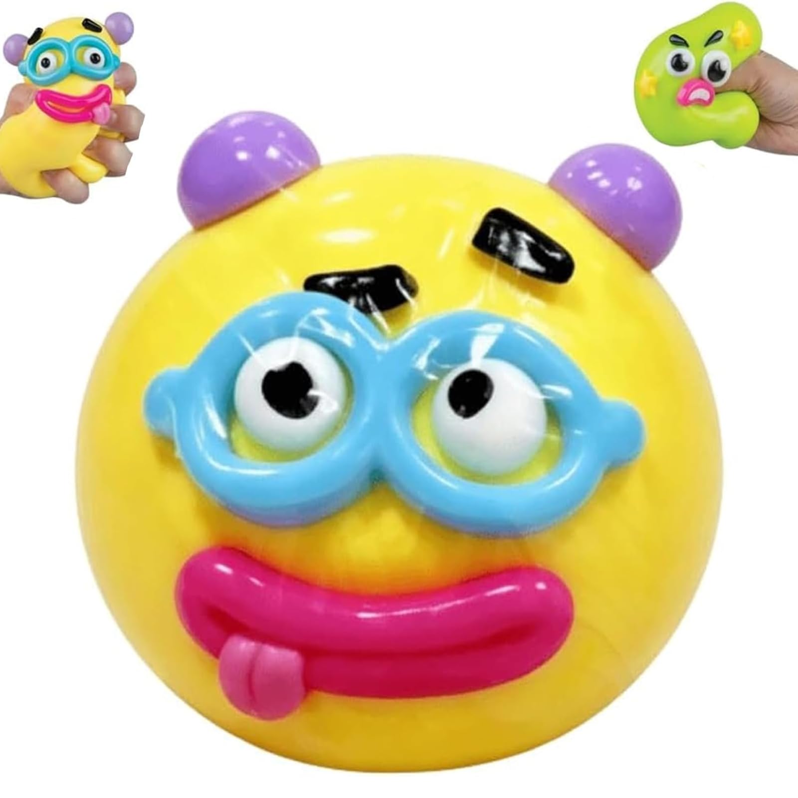 Giant Smushers Squishy, Jumbo Big Funny Dog Face Swap Squishy Stress Ball, Soft Stress Relief Sensory Fidget Squishies Balls Toys for Adults Desk Decor, Classroom & Party Favors, Birthday Gifts (B1)