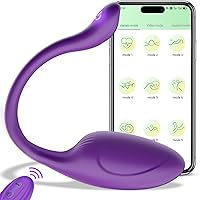 Vista 8 de Pink Fun - Vibrador con control remoto para el punto G, con Bluetooth de larga distancia, recargable, para adultos, más de 10 vibraciones para rosa