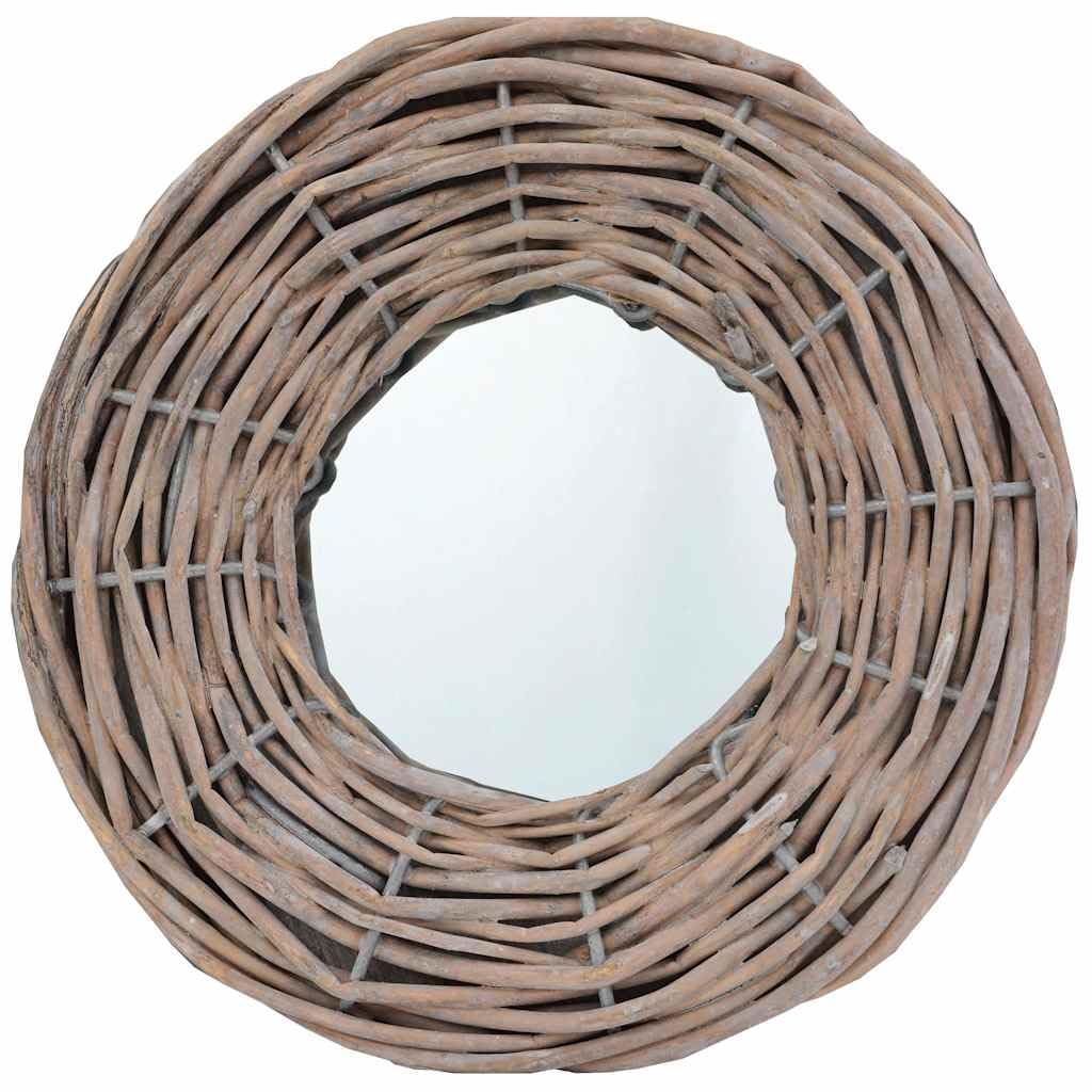 3 specchi da parete da 15 cm con cornice in vero trattato
