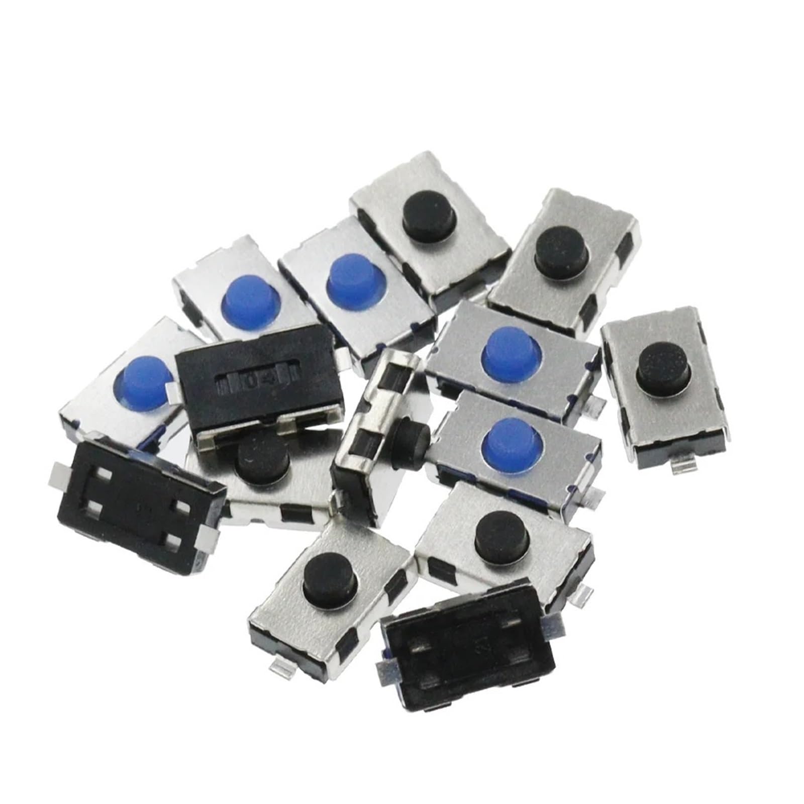 Interrupteur micro tactile SMT anti faux contact pour circuit imprimé 2P - 8