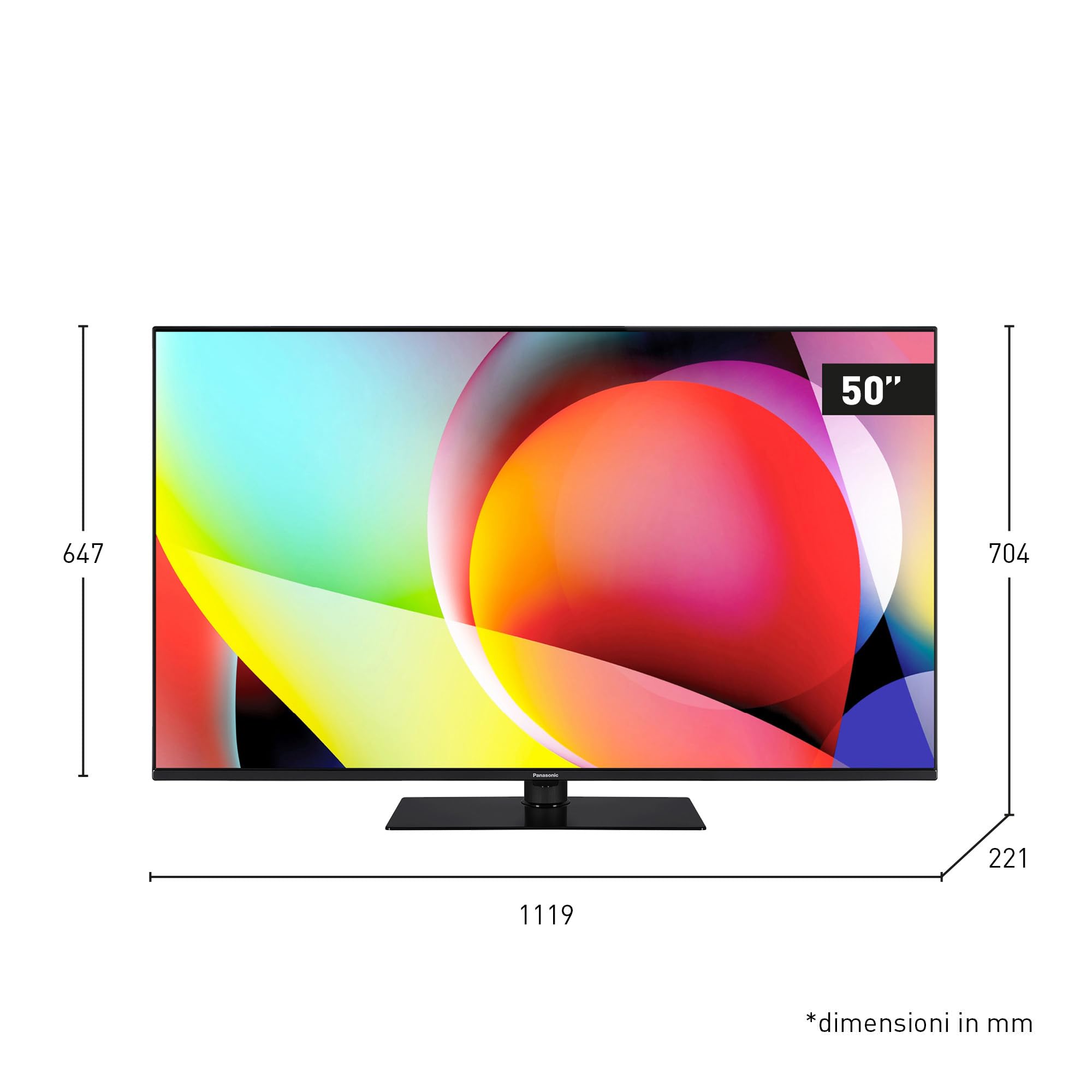 Panasonic TN-50W70AEZ 4K Ultra HD Smart TV 50 Pollici - Dettaglio