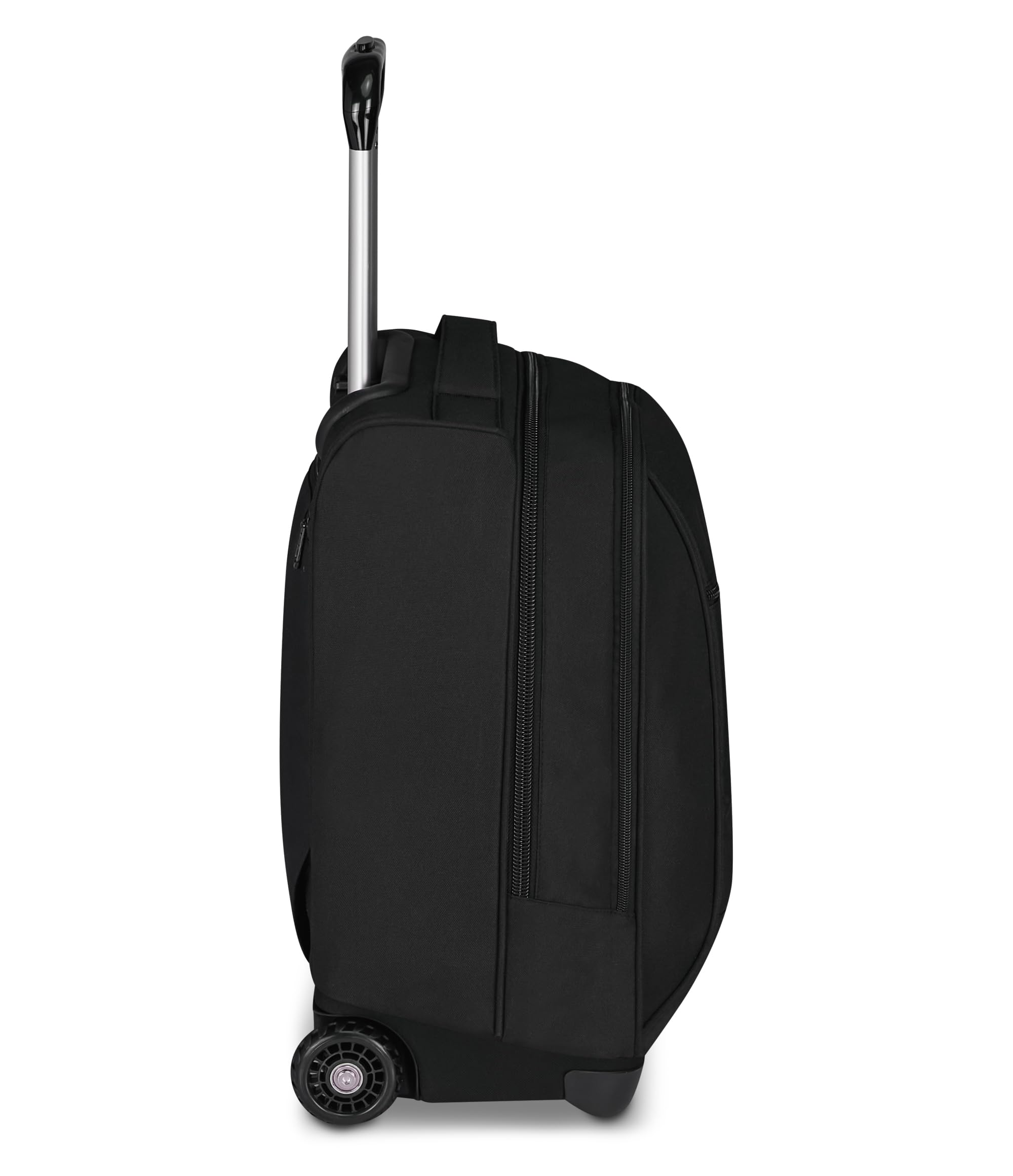 Invicta Trolley Scuola Fisso New Benin Solid, Nero, 2 in 1, Doppio Uso, Trolley e Zaino, Zaino Scuola Viaggio, Ragazzo e Ragazza
