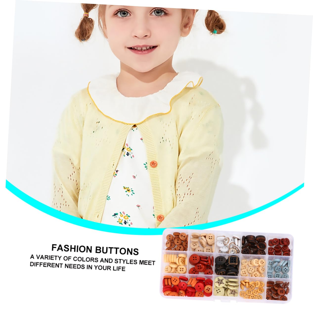 OSALADI 2 Set Bottoni Colorati Assortiti Artigianato Per Fai Da Te Cucito Bottoni Artigianato Vestiti Camicie Camicia Di Ricambio o Cappelli 225 pezzi*2