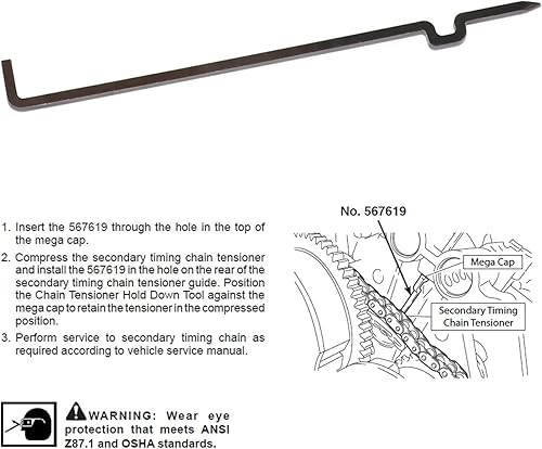 Miniatura 5 de DPTOOL Herramienta de sujeción del árbol de levas Juego de herramientas de alineación de sincronización para Ford Lincoln Mercury 3.5L 3.7L 4V