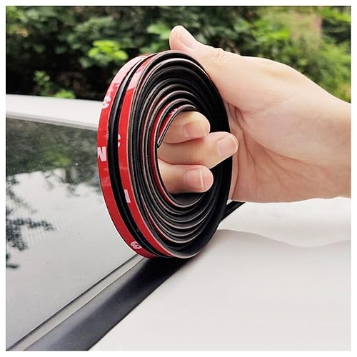 16.4ft/5M Cuttable T-Car Sunroof Cover Seal Rubber Trim,Dust Proof&Weather Stripping