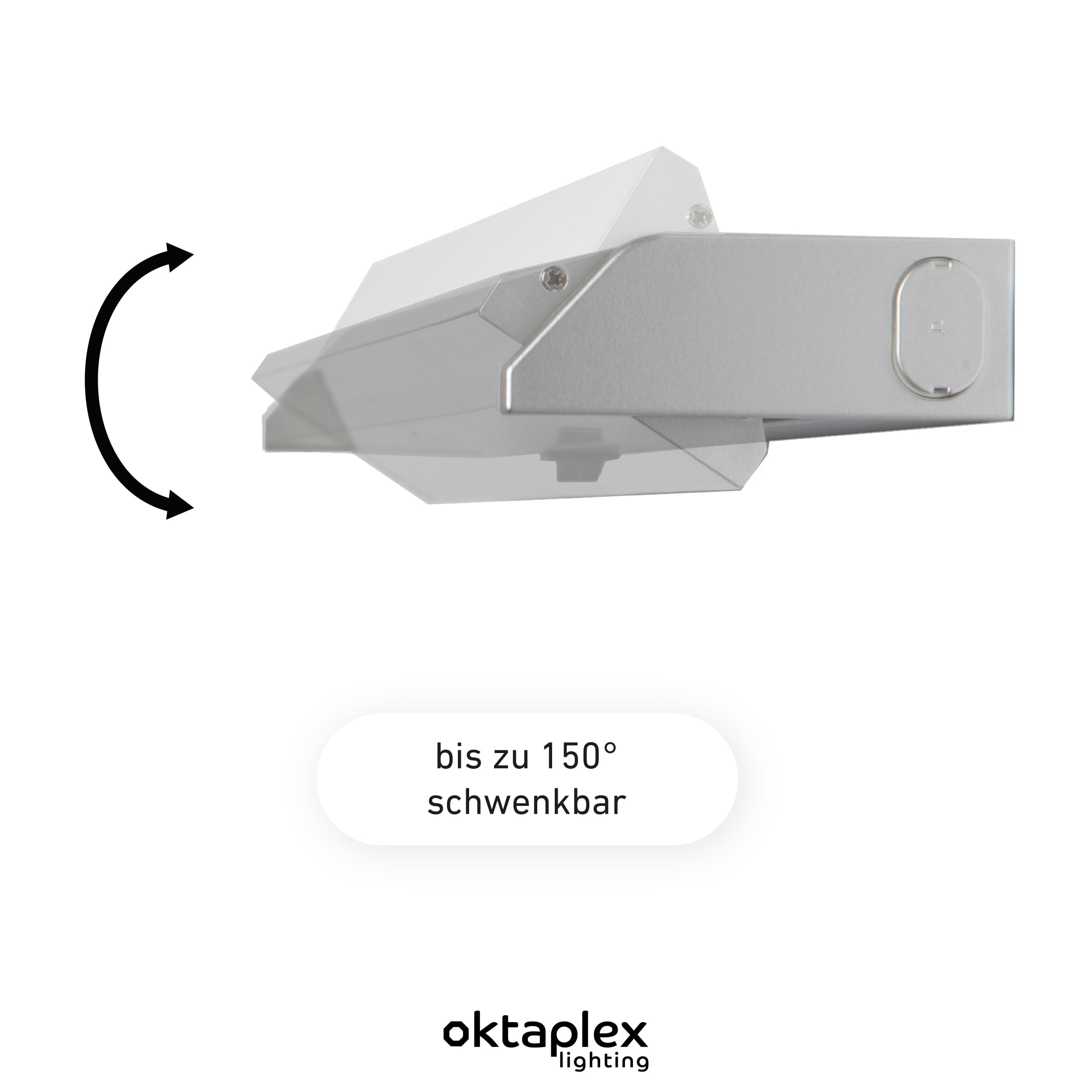 Oktaplex 2er Set Rota Aluminium Unterbaulampe Küche LED schwenkbar 58 cm warmweiss