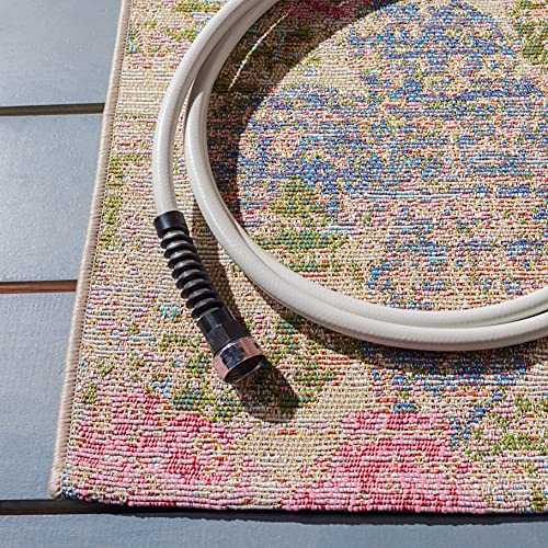 Tapete Safavieh Summer Collection 160x90 cm Azul Rosa miniatura 3